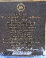 Monon Pedestrian Bridge Plaque